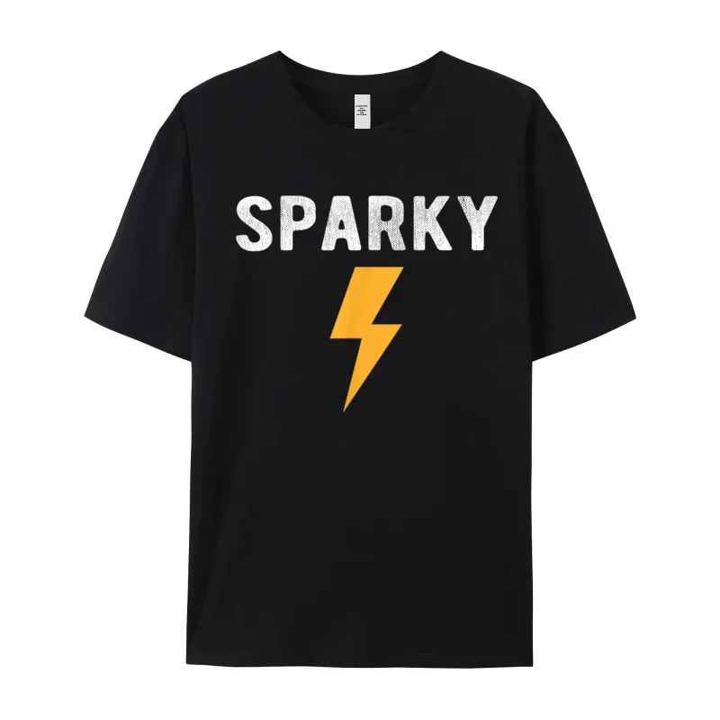 Electrician Gift Funny Sparky Nickname Tees Discount Crewneck T-Shirt Design Short Sleeve 100% Cotton Fabric women's T Shirt