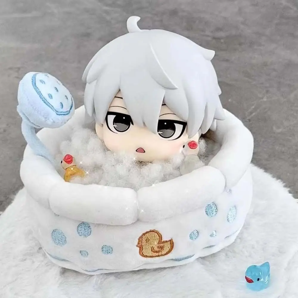 10cm Doll Bathtub Plush Toys Ornaments Cute Cartoon Plush Cotton Doll Scene Props DIY Doll Accessories Photo Props Girls Gifts