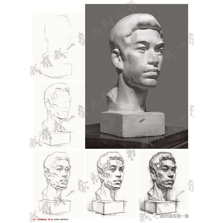 

Head Sketch Portrait Season 2 - Detailed Facial Feature Shaping Structure Comparison Book