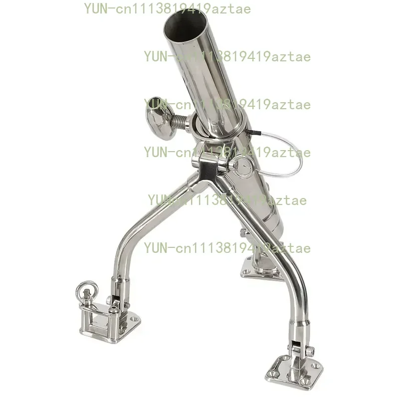 Boat Accessories Stainless Steel Outriggers Fishing Rod Holder, Marine Rod Mount with Knob and Base for Yacht Fishing Boat