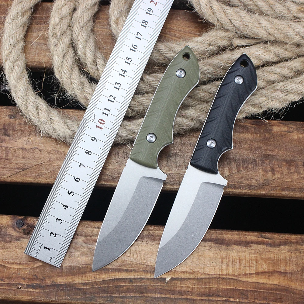 

GT0191 High Hardness Fixed Blade Knife Outdoor Bushcraft Military Hunting Knives G10 Handle EDC Small Straight Knife Hand Tools