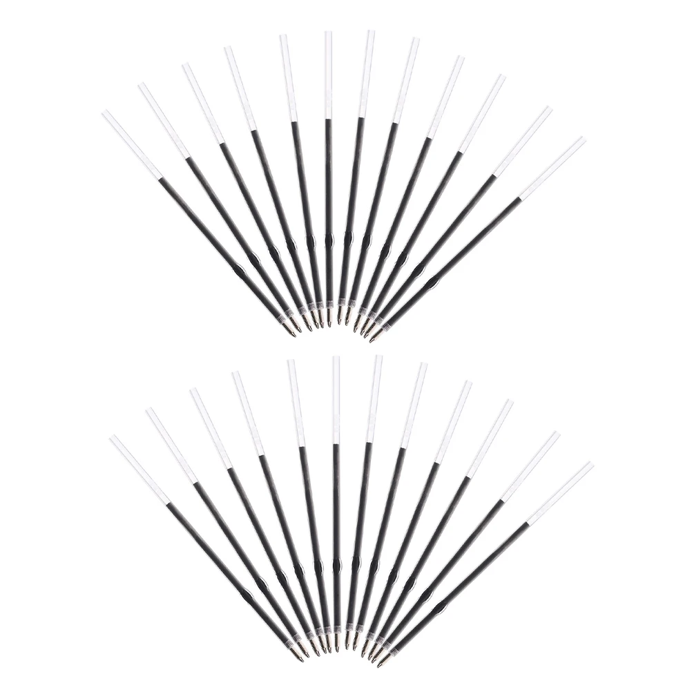 

300Pcs Black Ballpoint Pen Refills 0.7mm Fine Tip Smooth Ink Flow Replaceable Refills for Office Writing Notetaking Signing Use