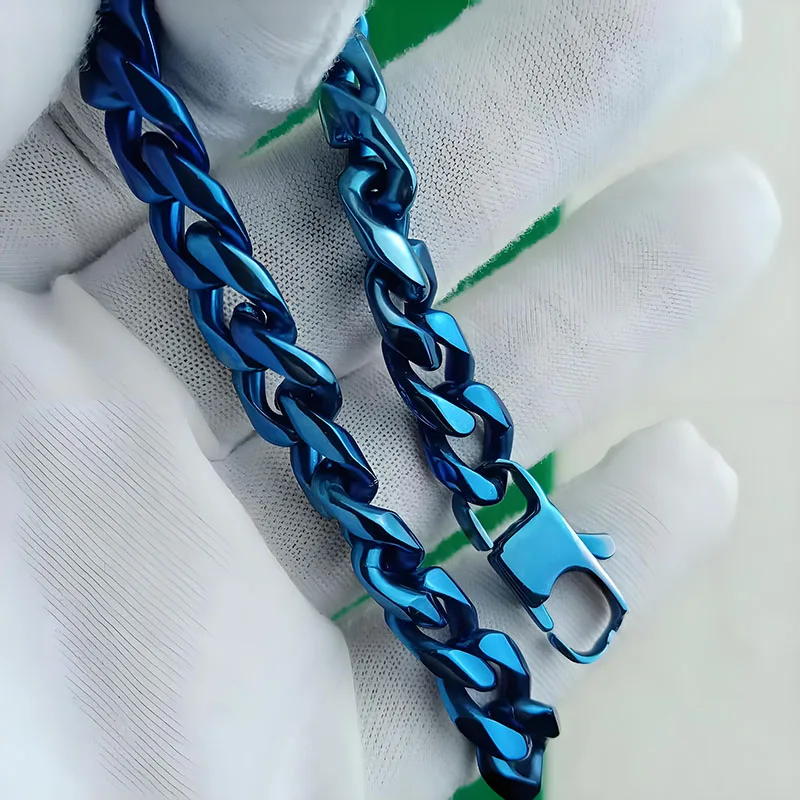 

10.5MM Blue Titanium Bracelet for Men & Women – Hypoallergenic, Lightweight, Durable Jewelry Gift for Travel & Daily Wear