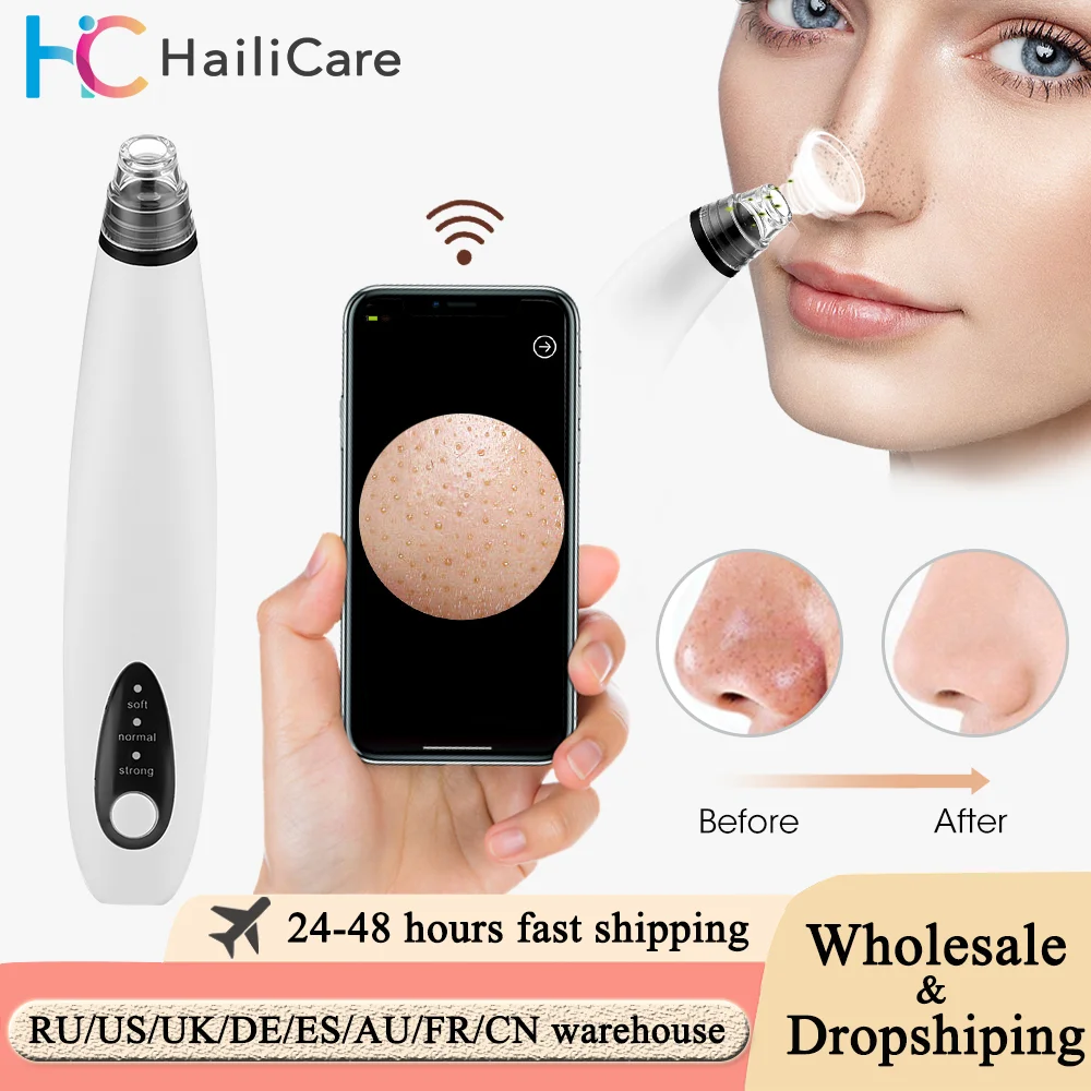 Visual Electric Blackhead Remover Vacuum Pore Cleaner Facial Black Dots Cleaning Beauty Face Acne Pimple Remover Tool Skin Care