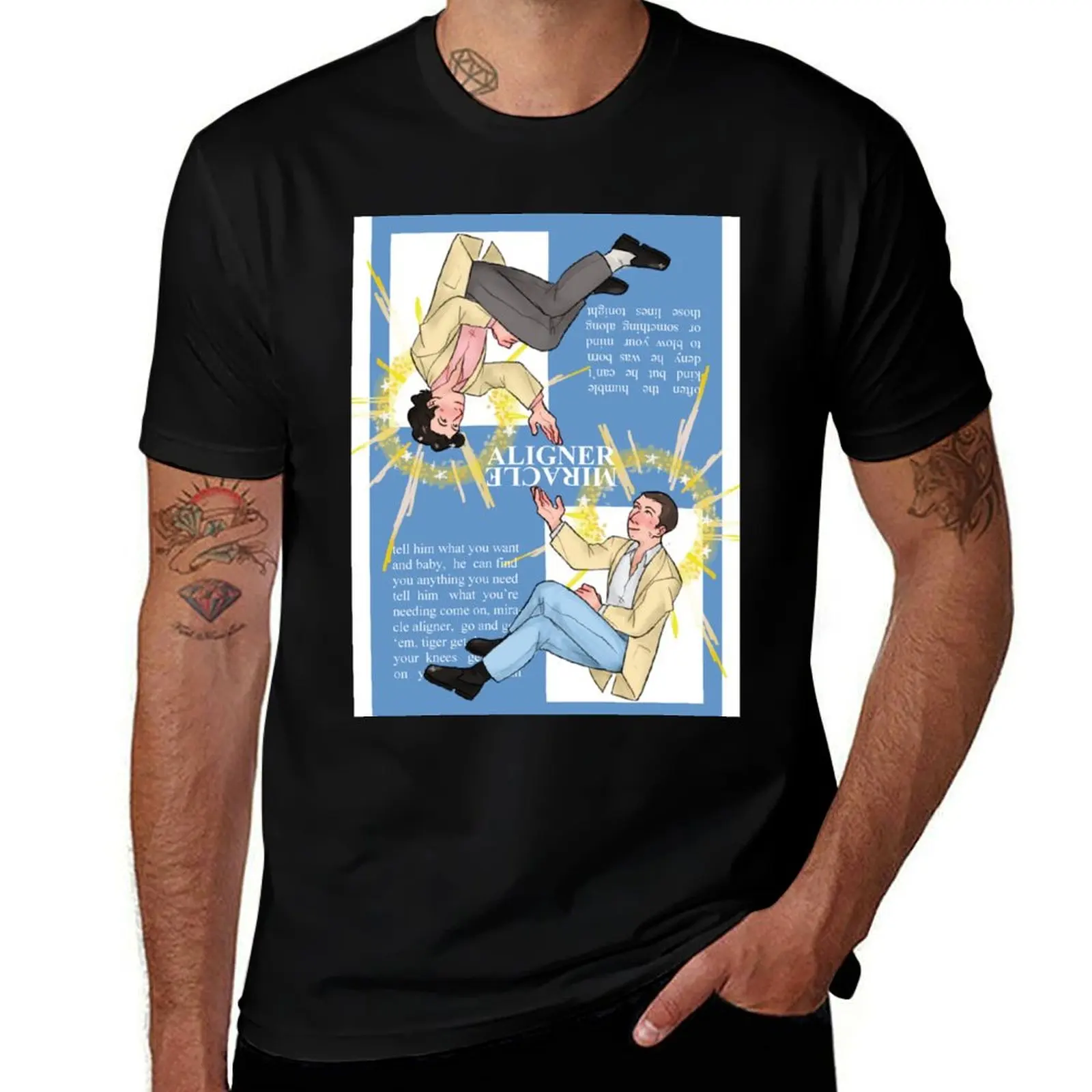 The Last Shadow Puppets - T-shirt Miracle Aligner (bleu) grande taille, coupe ample et décontractée