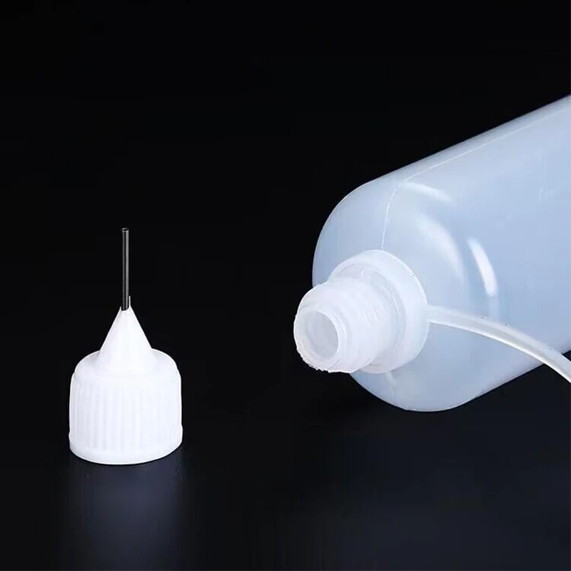 100-5ML  Needle Tip Glue Applicator Plastic Bottle Essential Oil Injection Pigment Bottle Mobile phone dropper repair tool