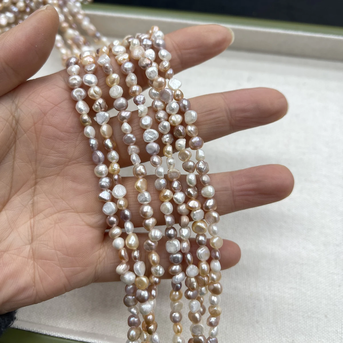 AA Grade 5-5.5mm Mixed Colors Irregular Natural Pearl Loose Beads for DIY Jewelry Making - Necklace Bracelet Accessories