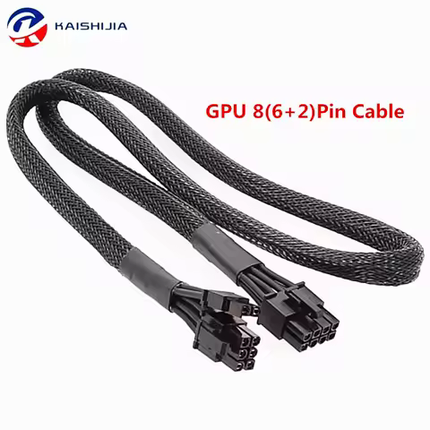 60cm GPU 8Pin to Dual 6+2Pin CPU 4+4Pin Power Supply Cable for MSI MAG A750GL A850GL A850GL White ATX3.0 PCIE5 PSU
