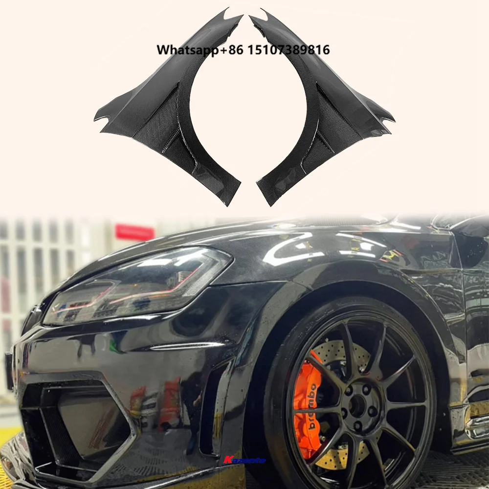 For VW Golf MK7.5 GTI TSI R Carbon Vented Fender Replacement (can Not for MK7)