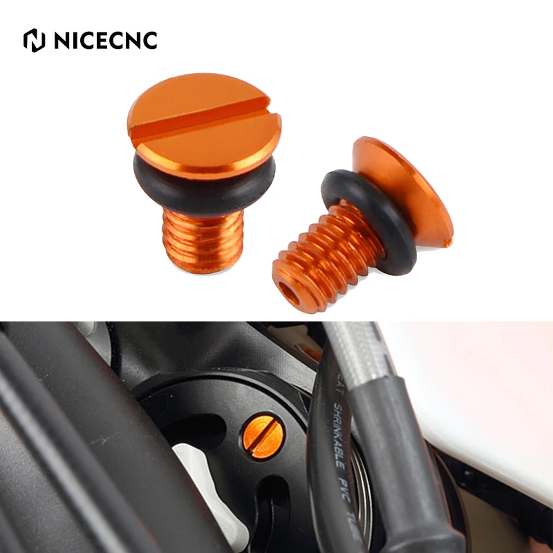 

M4x0.7 Front Fork Air Valve Cap Screws For KTM EXC 300 EXC-F 350 450 XCW 500 XCF-W 2008-2022 SX 125 SXF 450 XC XCF 2020-2022