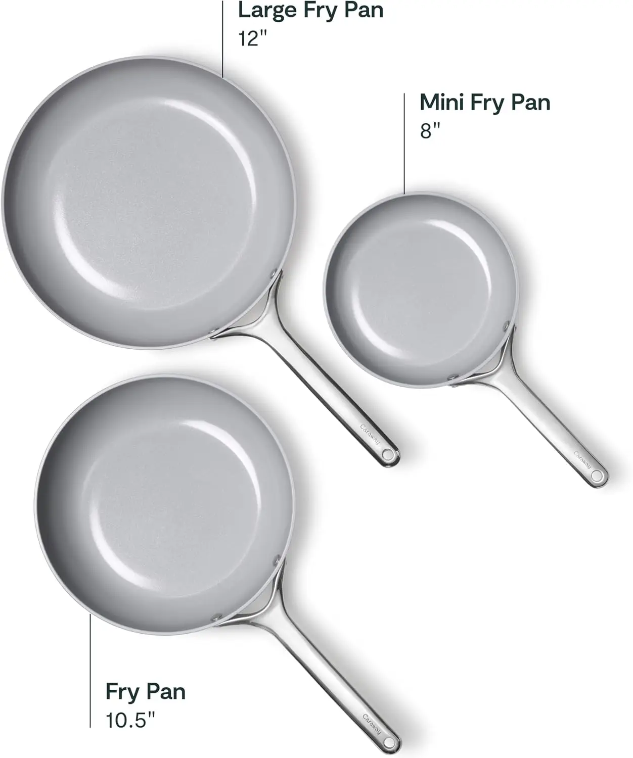 Nonstick Ceramic Mini Fry Pan 1 05 qt 8 Inch Non Toxic PTFE PFOA Free Oven Safe Compatible All Stovetops Gas Electric Induction