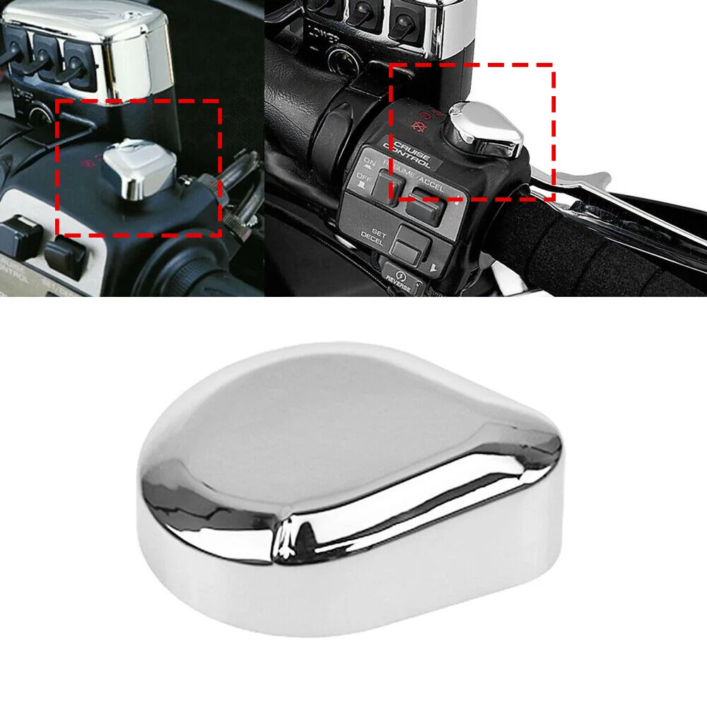 

GL1800 Motorcycle Chrome Kill Switch Cover Decorative Cap Fairing Accessories for Honda Goldwing Gold Wing GL 1800 2001-2011