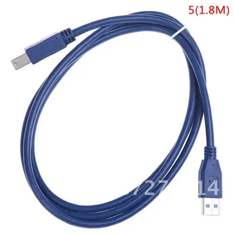 Printer Supper Speed USB 3.0 A Male AM to USB 3.0 B Type Male BM Extension Wire Cable USB3.0 Cable