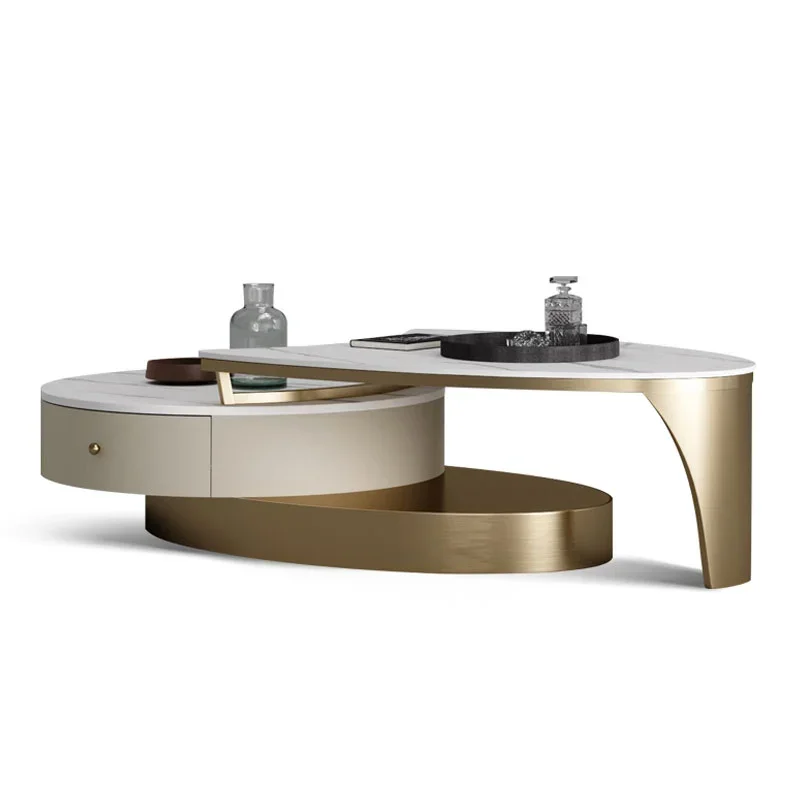 

Trendy Aesthetic Coffee Table Luxury Style Design Storage Coffee Tables Unique Mesa De Centro Sala Living Room Furniture