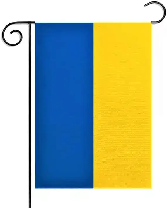 Kind Girl Ukraine Flag, 12 x 18 inches, Fade Resistant Polyester, Garden Decoration, Double-Sided, Independence Day