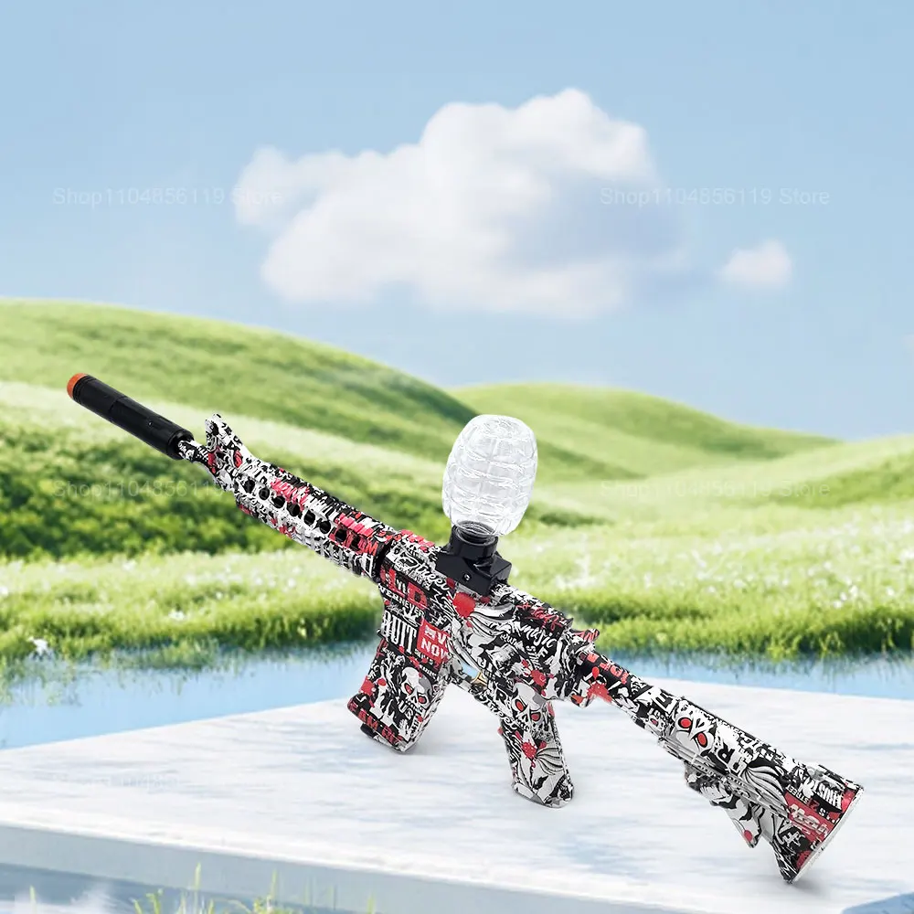 M416 Electric Blaster Gun Set High Precision Shooting Toy for Kids Adults Outdoor Play Gift Kids Toy Guns Bullets Not Included