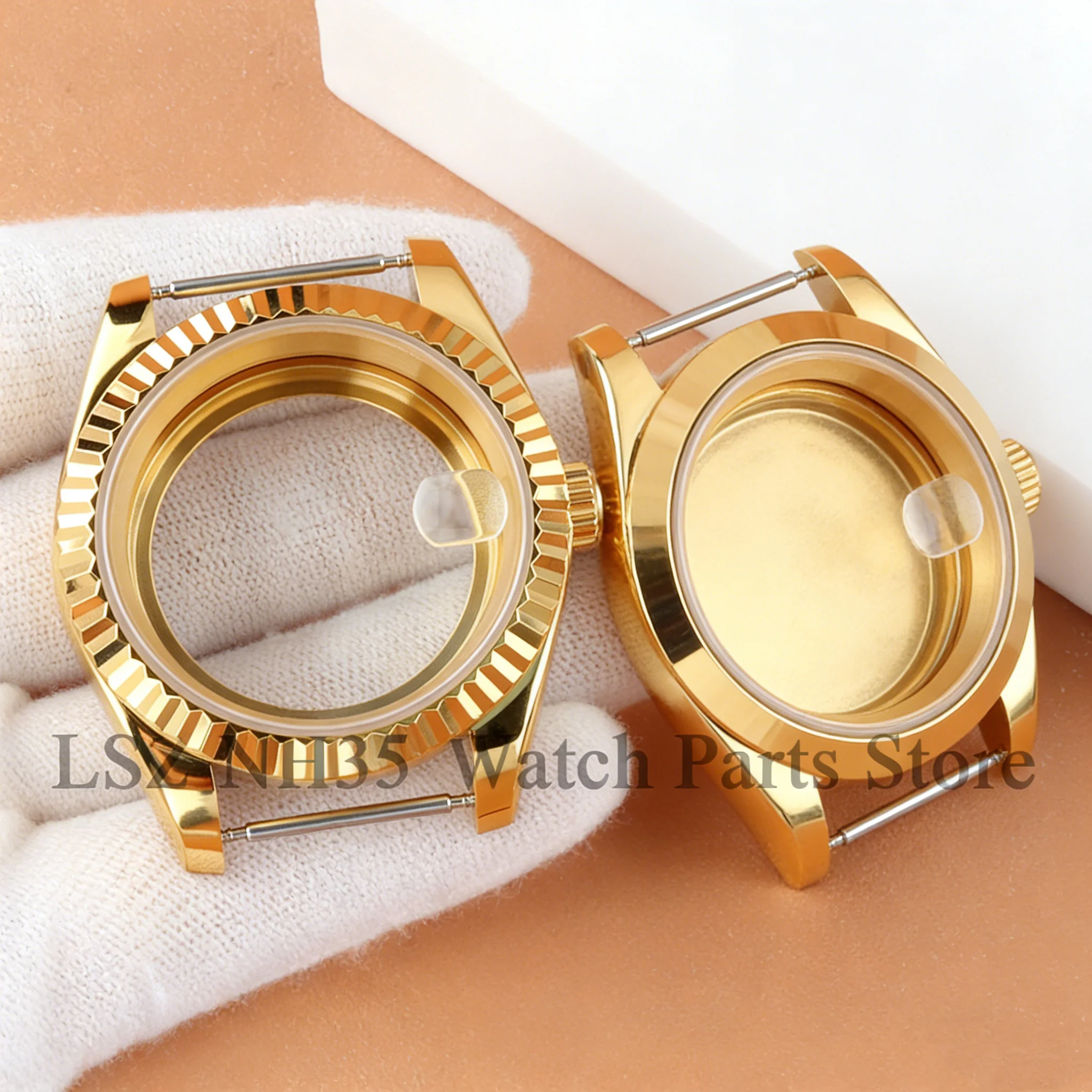 

For DATEJUST Series Seiko NH35 36MM Watch Case Fit 28.5mm Dial Accessories NH35 NH36 Automatic Movement Sapphire Glass Part