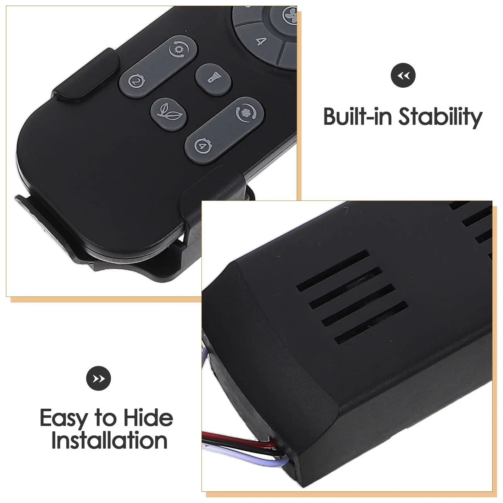 1Set Universal Dc Ceiling Fan Remote Control Kit Wireless 6-Speed Timing Remote Receiver Fan Light Lamp Speed Adjustment