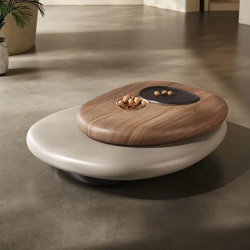 

A26 Cobble rotating coffee table, special-shaped Nordic extremely simple creative size apartment