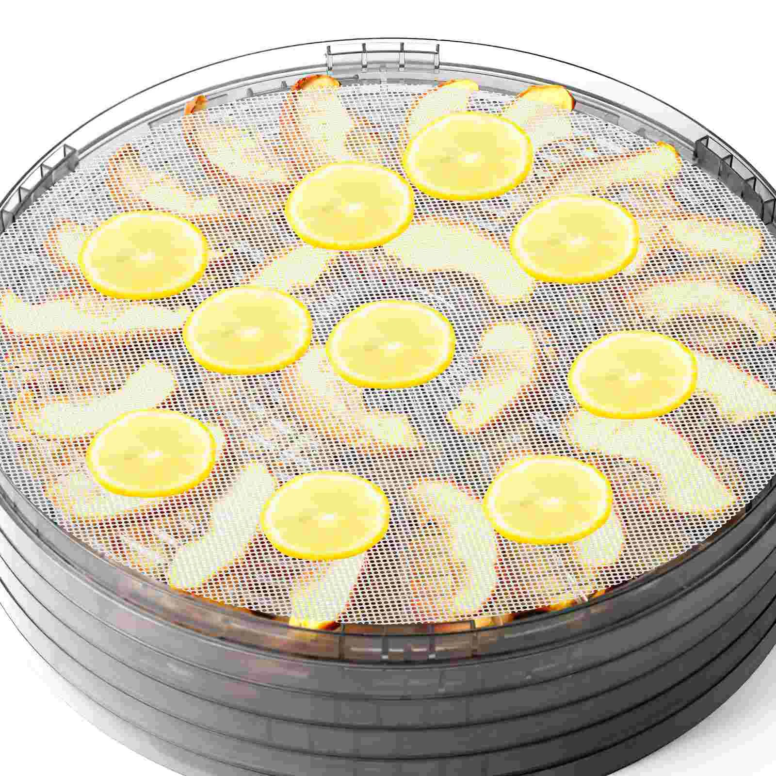 3 Pcs Round Serving Tray Fruit Dryer Mat Airfryer Accessories Dehydrator Mats Steamer