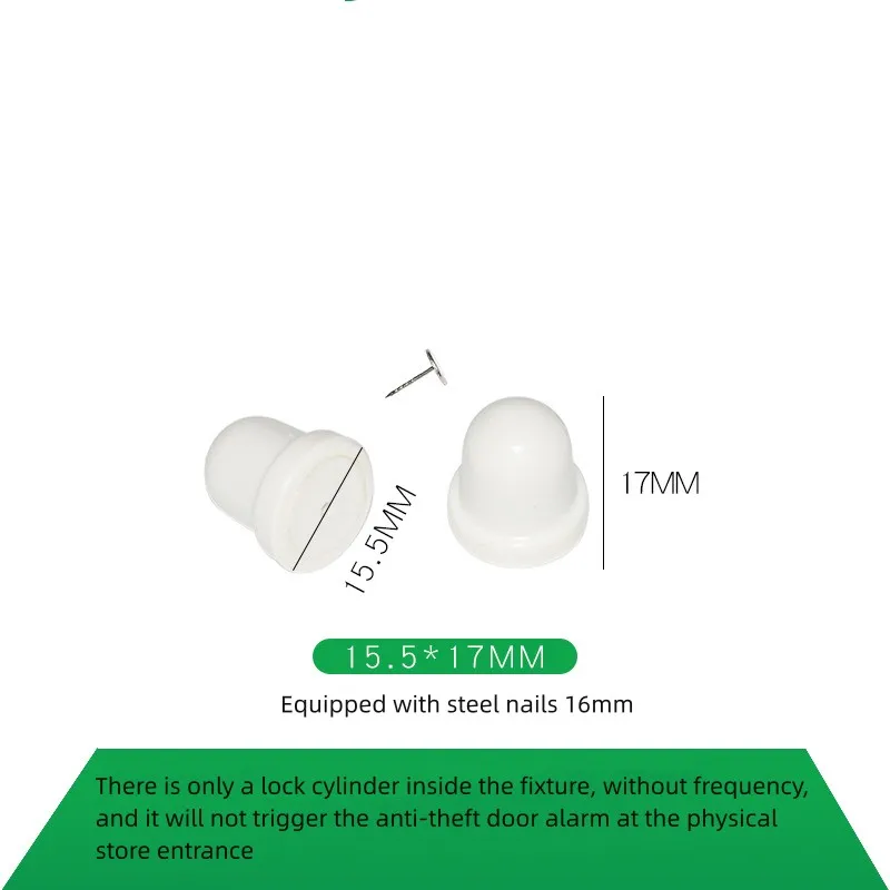 100Pcs/Lot EAS Security Tag Clutch EAS Nipple Clutch Nipple Lock EAS