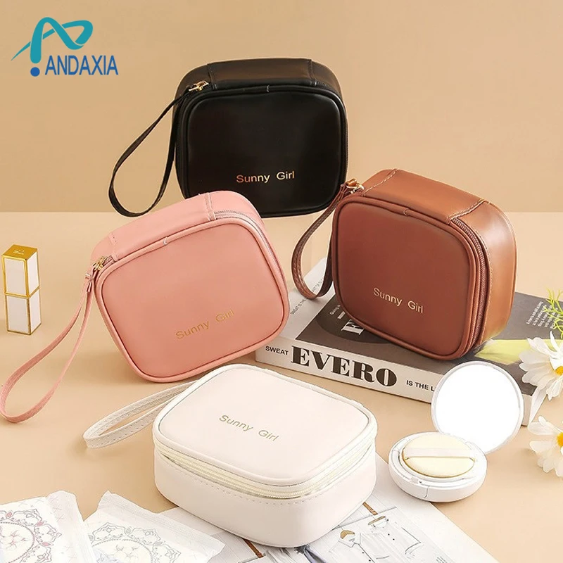 Waterproof PU Sanitary Napkin Storage Bag Menstrual Pouch Aunty Napkin Portable Bag Mini PU Makeup Lipstick Bag