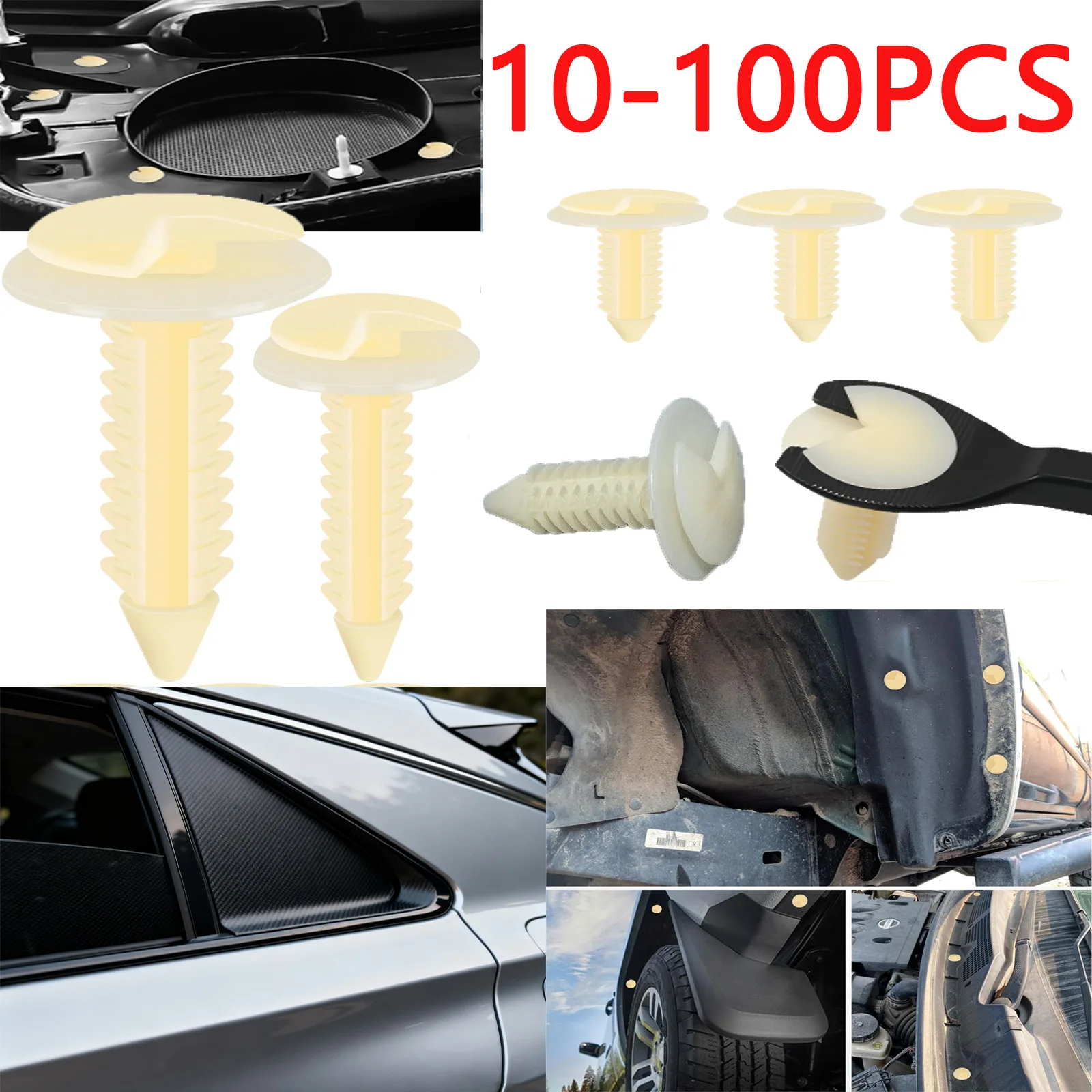 

10-100X Car Door Rear Pillar Trim Panel Retainer Clip Trim Panel Retainer Clip For Silverado Truck GMC Yukon GM Chevrolet Blazer