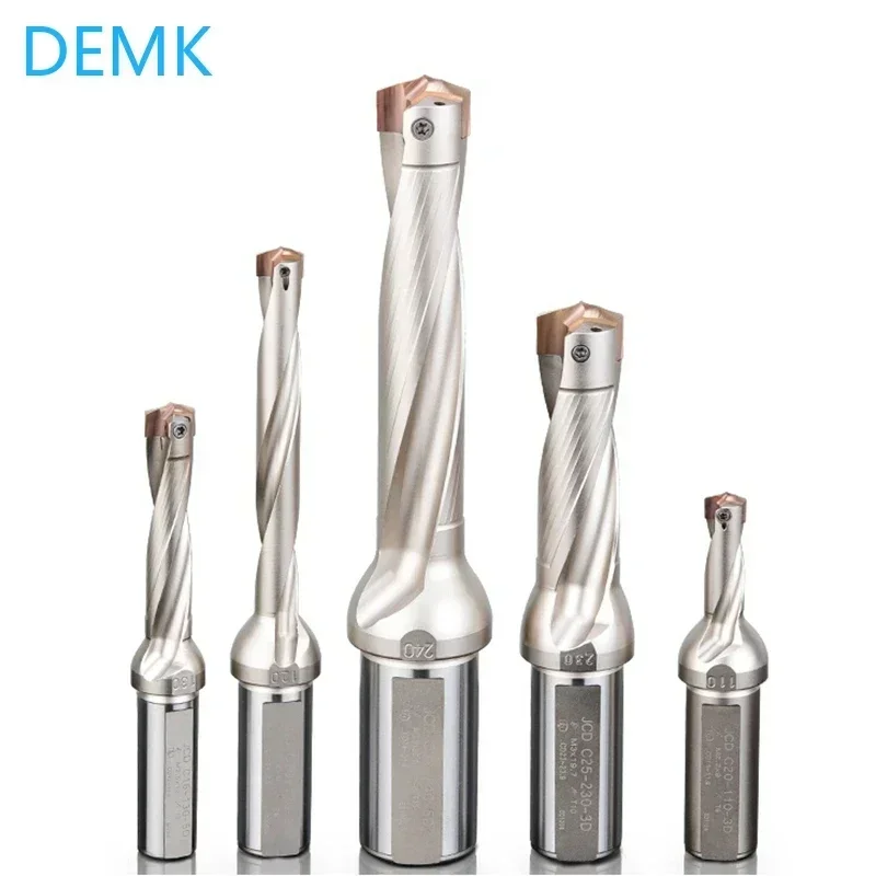 3D 5D 8D 10D internal cooling JCD Crown drill rod diameter 10-25mm for insert HCD High efficiency precision insertable U drill