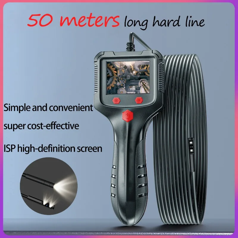 Portable endoscope 8mm lens HD camera 2.4 screen display pipeline integrated industrial IP67 waterproof endoscope detector