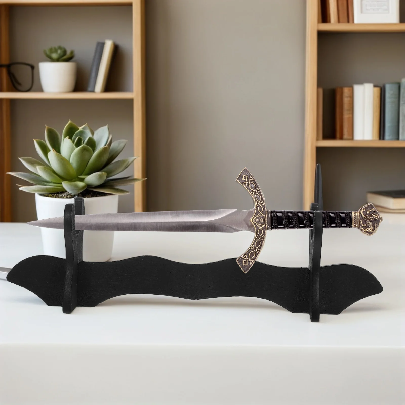 

2 Pcs Display Stand Small Sword Floor Desktop Holder for Displaying Geometry