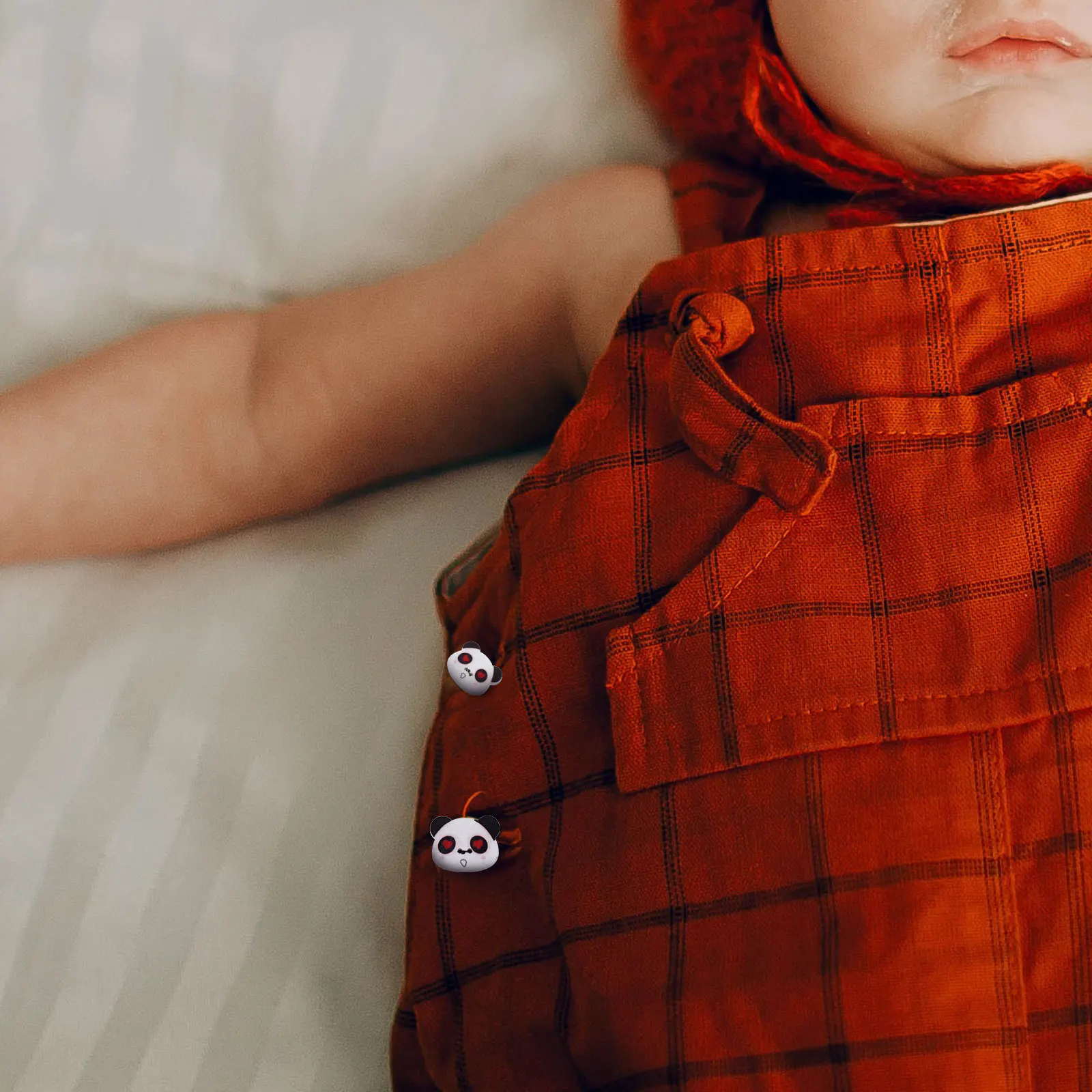 

100Pcs Buttons Creative Sewing Fasteners for DIY Garment Accessories Jackets Backpacks Panda Buttons Sewing