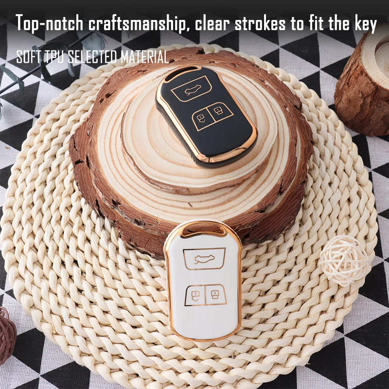 Soft TPU Car Key Case Cover Protection Shell for Chery E3 E5 Bonus Arrizo 5plus Gx 7e Tiggo 5 3 4 6 7 8 5x Auto Accessories