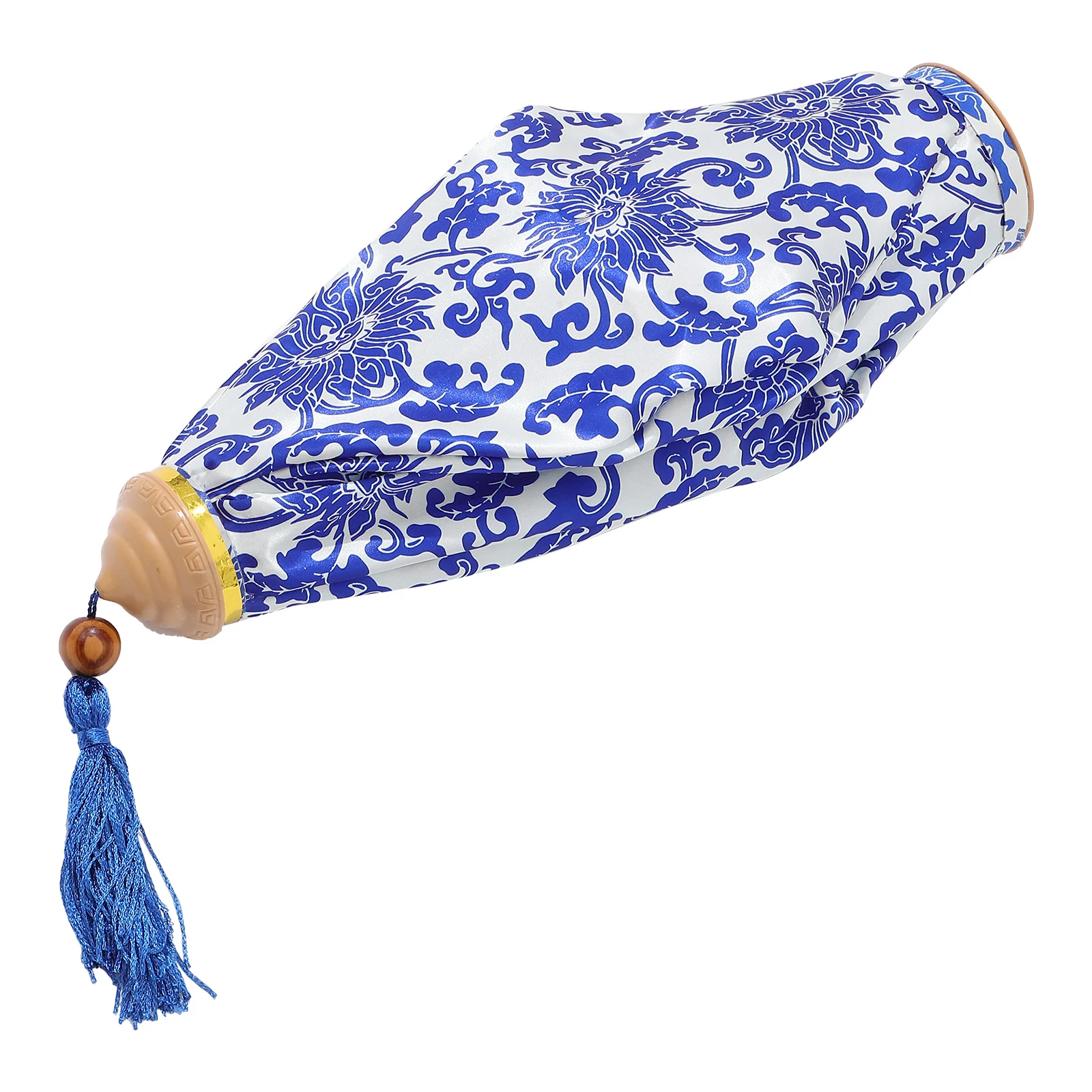 

Blue White Porcelain Lanterns Cloth Vietnamese Hanging Decorative Indoor Outdoor Festival Asian Style Waterproof Elegant