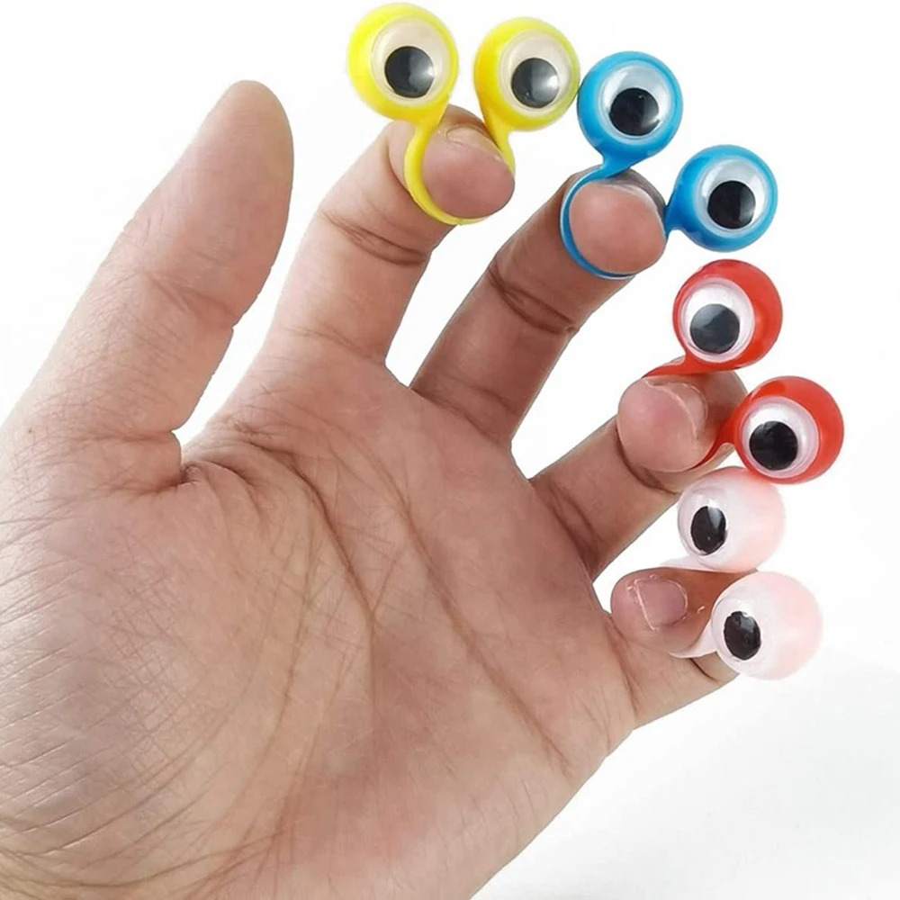 10/20PCS Finger Movable Eye Toys Children's Toys Halloween Funny Tricky Toys Suitable for Holiday Party Small Gifts Tricky Toys