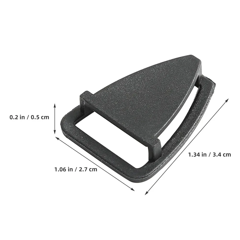 100Pcs Plastic Safety Buckles Triangle Replacement for Construction Hat Strap Clip Chin Strap Buckles Safety Clip