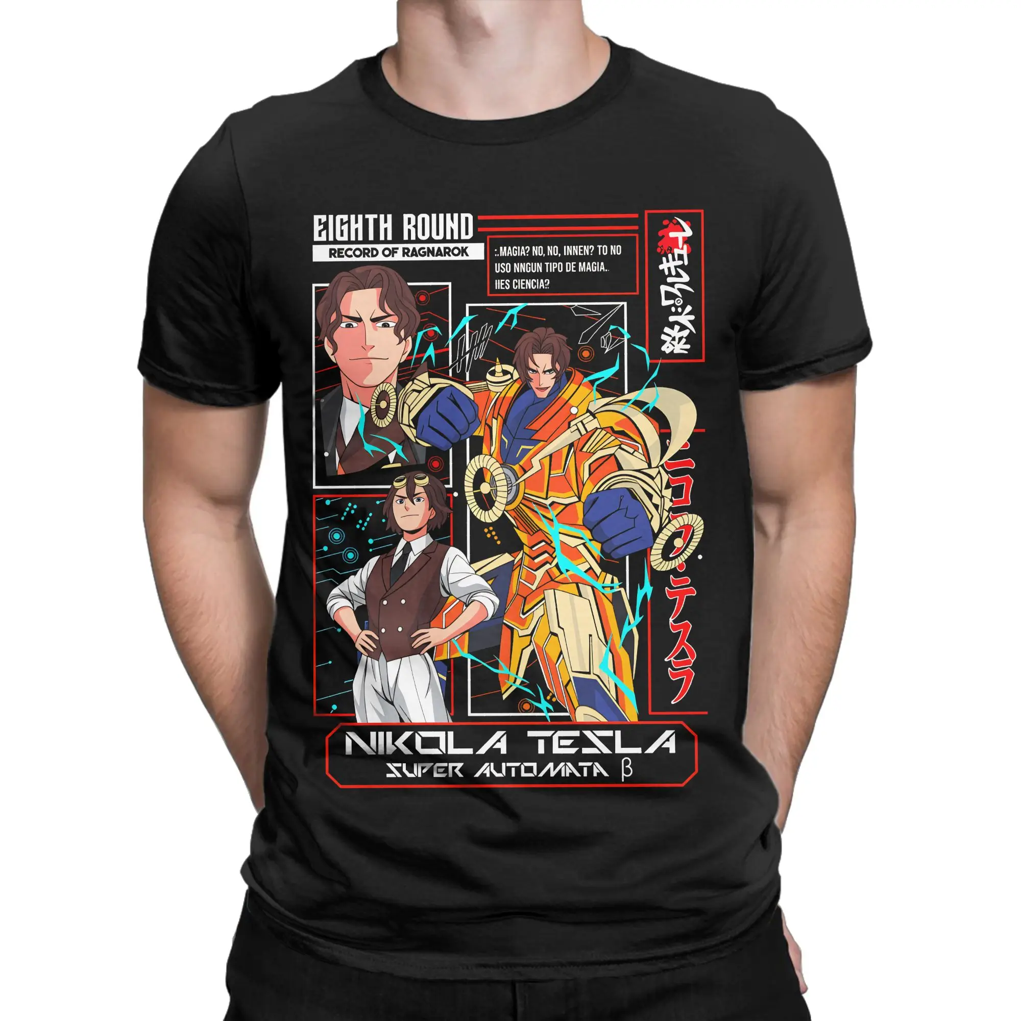 Record Of Ragnarok Men's T Shirts  Creative Tee Shirt Short Sleeve Crew Neck T-Shirt Pure Cotton Gift Idea Clothing