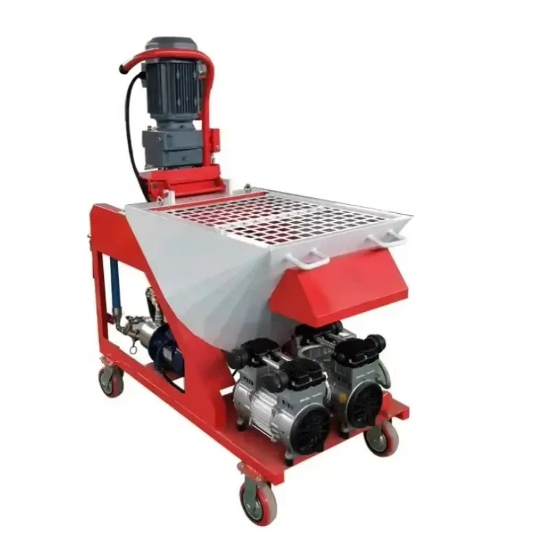High Efficiency Dry Powder Spraying Automatic Mortar Gypsum Wall Plaster Machine