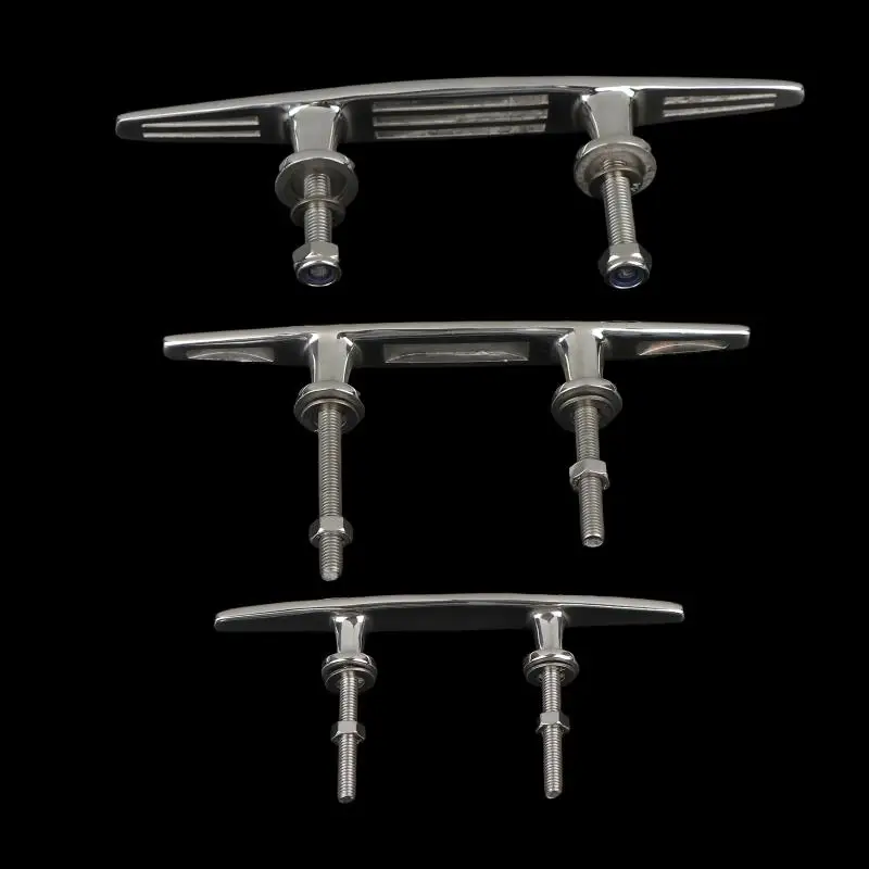 

Heavy Duty Stud Mount Flat Top Cleat For Boat Dock Open Cleats 316 Stainless Steel Marine Accessories