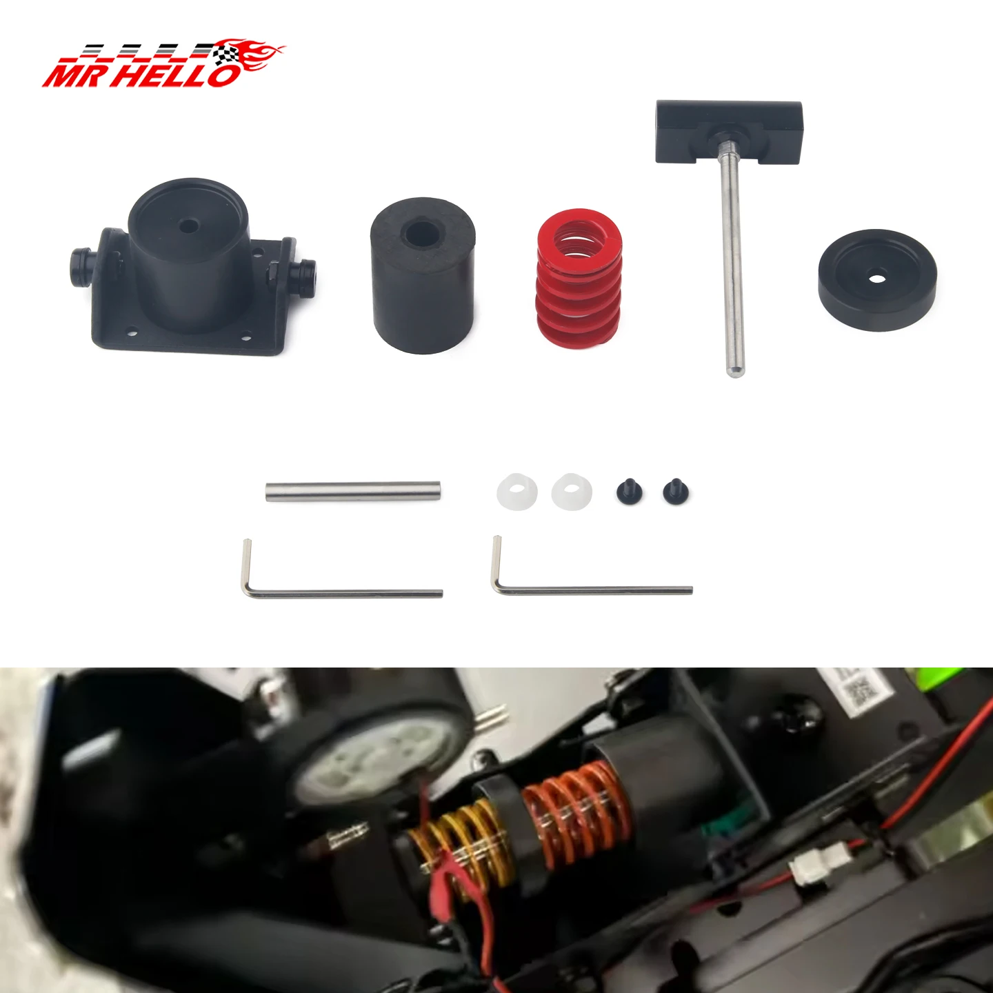 SR‑P Lite Brake Pedal Upgrade Kit Spring & Damping Block With Stop Switch For R5 Sim Racing Simulator Custom Mod Accessories