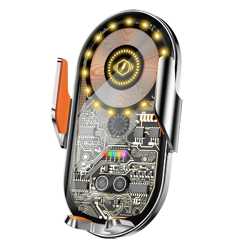 Беспроводное зарядное устройство для автомобильного телефона с умным датчиком, 66 Вт, быстрая зарядка, автомобильный держатель для телефона с автоматическим зажимом для IPhone и всех входят Android