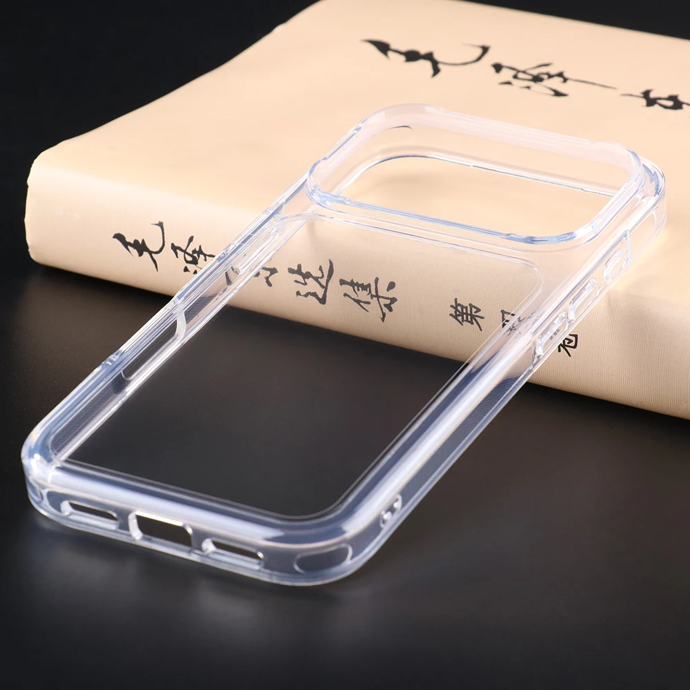 UGOjP Case For iPhone 17 Pro Crystal Clear Anti drop Phone Case Transparent Soft TPU Shockproof Men Women Protective Back Cover - náhled 5