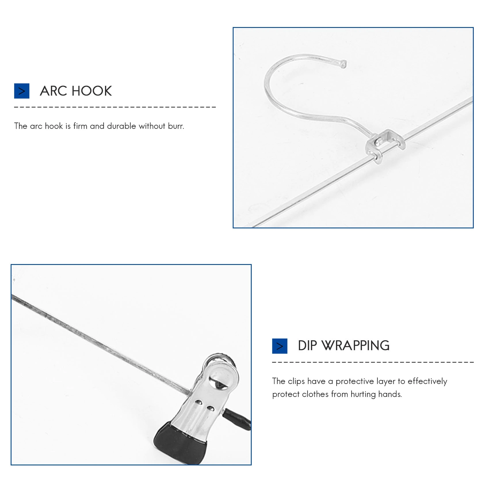 

AB09-24 PCS Skirt Hangers With Clips, Pants Hanger Metal Pant Hangers Space Saving For Pants Skirts Clothes