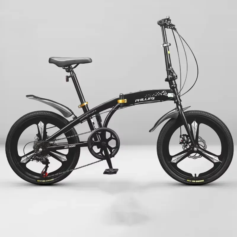 The newly designed compact folding bike is suitable for adults, suitable for train travel and last mile commuting, and a