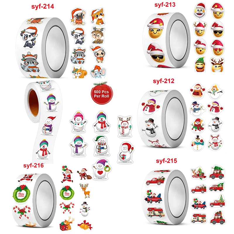 500pcs 20mm Cartoon Reward Sticker Roll Love Labels Valentine\'s Day Sticker for Wedding Gift Decor Envelope Sealing Scrapbooking