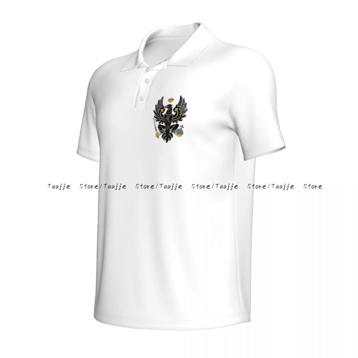 Men's spring summer polo shirt top Flag Of The Kingdom Of Prussia business leisure sports short-sleeved T-shirt