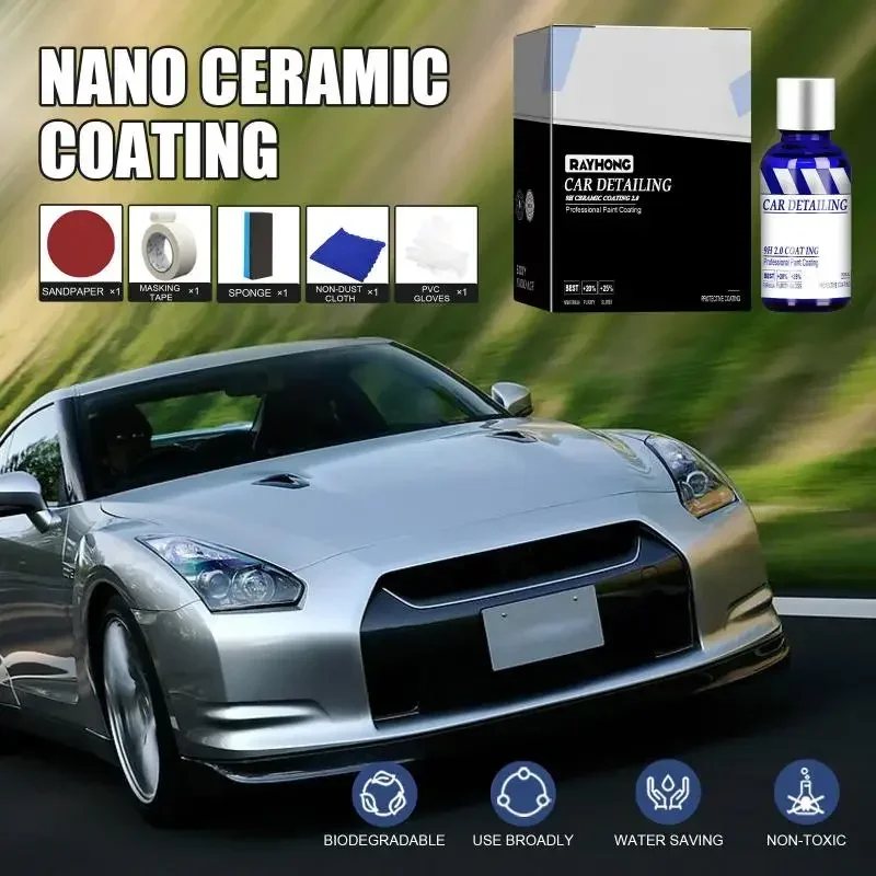 

12H Car Ceramic Coating Anti-Scratch Graphene Coating Solution Set Super Hydrophobic Nano Liquid Glass