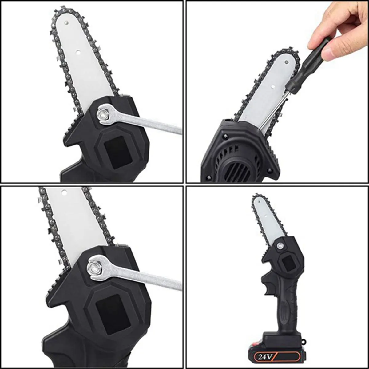 

SEO 40 Pcs 4 Inch Mini Steel Chainsaw Chain Electric Pruning Saw Accessory Garden Tool Replacement