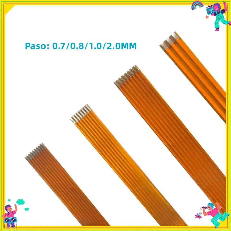 2 uds nuevo Cable FPC FFC conector de Cable PCB 0,7/0,8/1,0mm paso 3 4 5 6 8 10 12 14 16 18 20 24 26 30 36 conector de Cable de 40 pines