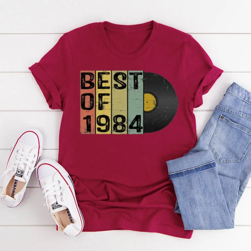 37th Birthday Gift For Him Her 37 Birthday Shirt For Women Men, Birthday Party Shirts Best Of 1984 100% cotton TShirt Unisex y2k