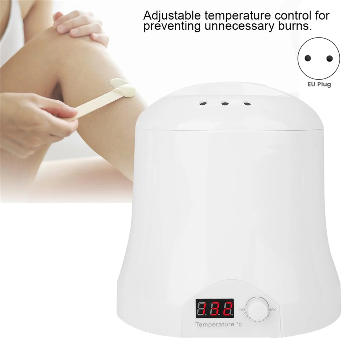 Electric Wax Warmer Hair Removal Machine Hair Removal Spa Electric Depilatory Waxing Heat-Resistant Eco-Friendly Eu Plug